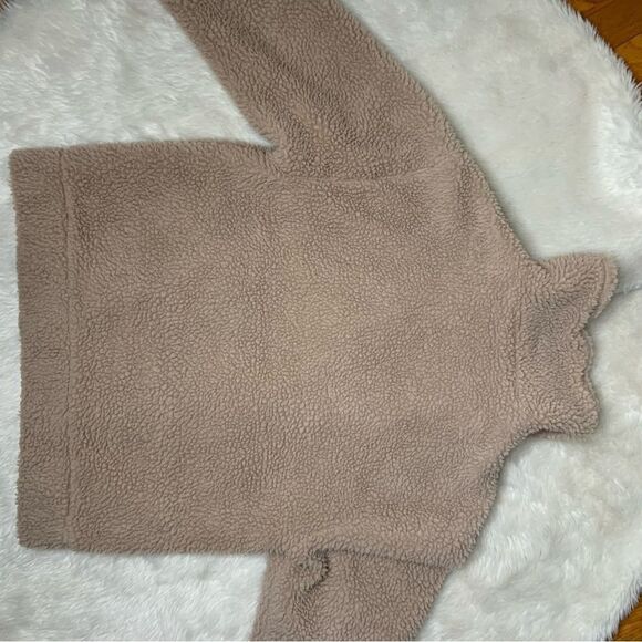 XS Garage Urban Outfitters Tan Brown Sherpa Jacket - Picture 4 of 8